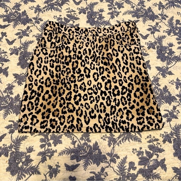 Gymboree Skort Soft Elastic Waist Front Pockets Leopard Print  Skirt Size 8 - Picture 3 of 8